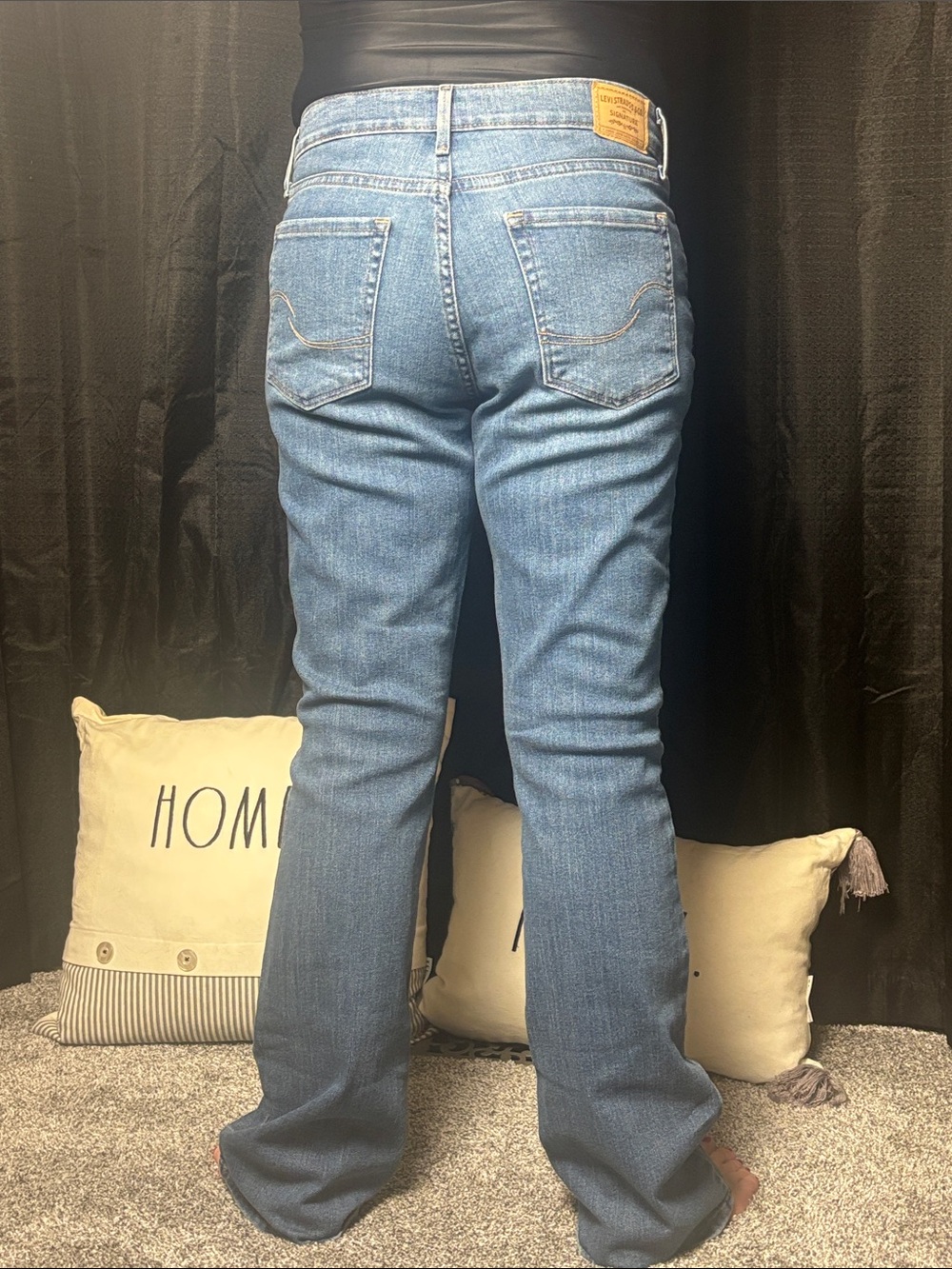 Signature by Levi Strauss Medium Blue Women's Bootcut Jeans - Picture 3 of 8